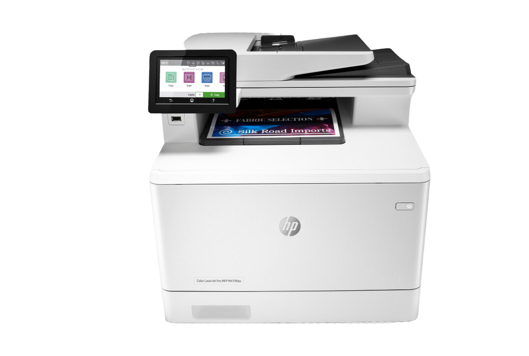 HP Color LaserJet Pro MFP479FDW All-in-One Colored Printer with Automatic Document Feeder, Duplex Printing,- Wi-Fi - White