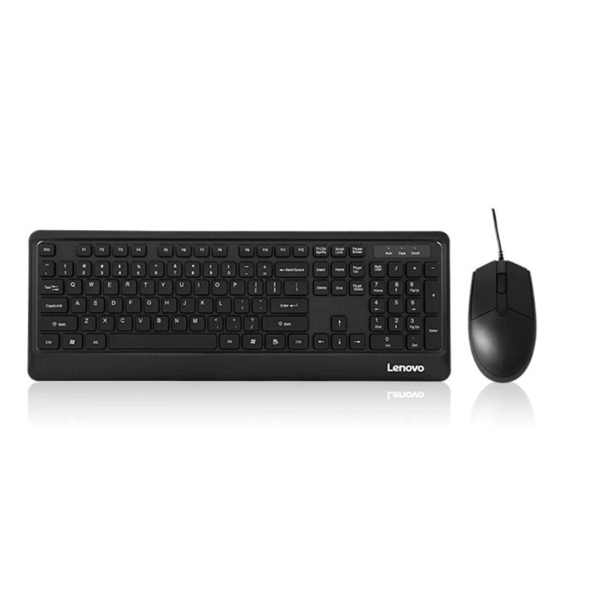 Lenovo KM102 Light & Thin Wired Keyboard and Mouse Combo