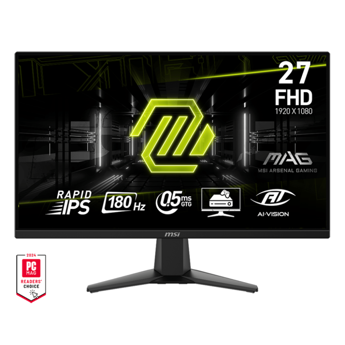 MSI MAG 275F 27" 180Hz Rapid IPS Flat Gaming Monitor FHD 1920 x 1080 0.5ms Adaptive-Sync DP & HDMI