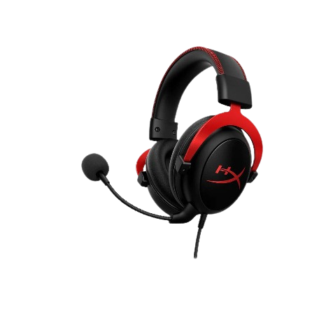 HyperX Cloud II Gaming Headset 7.1 Virtual Surround Sound for PC / PS4 / Mac / Mobile - USB Sound Card, 53mm Drivers Neodynium Magnets Noise Cancelling Mic & Eco Cancelling