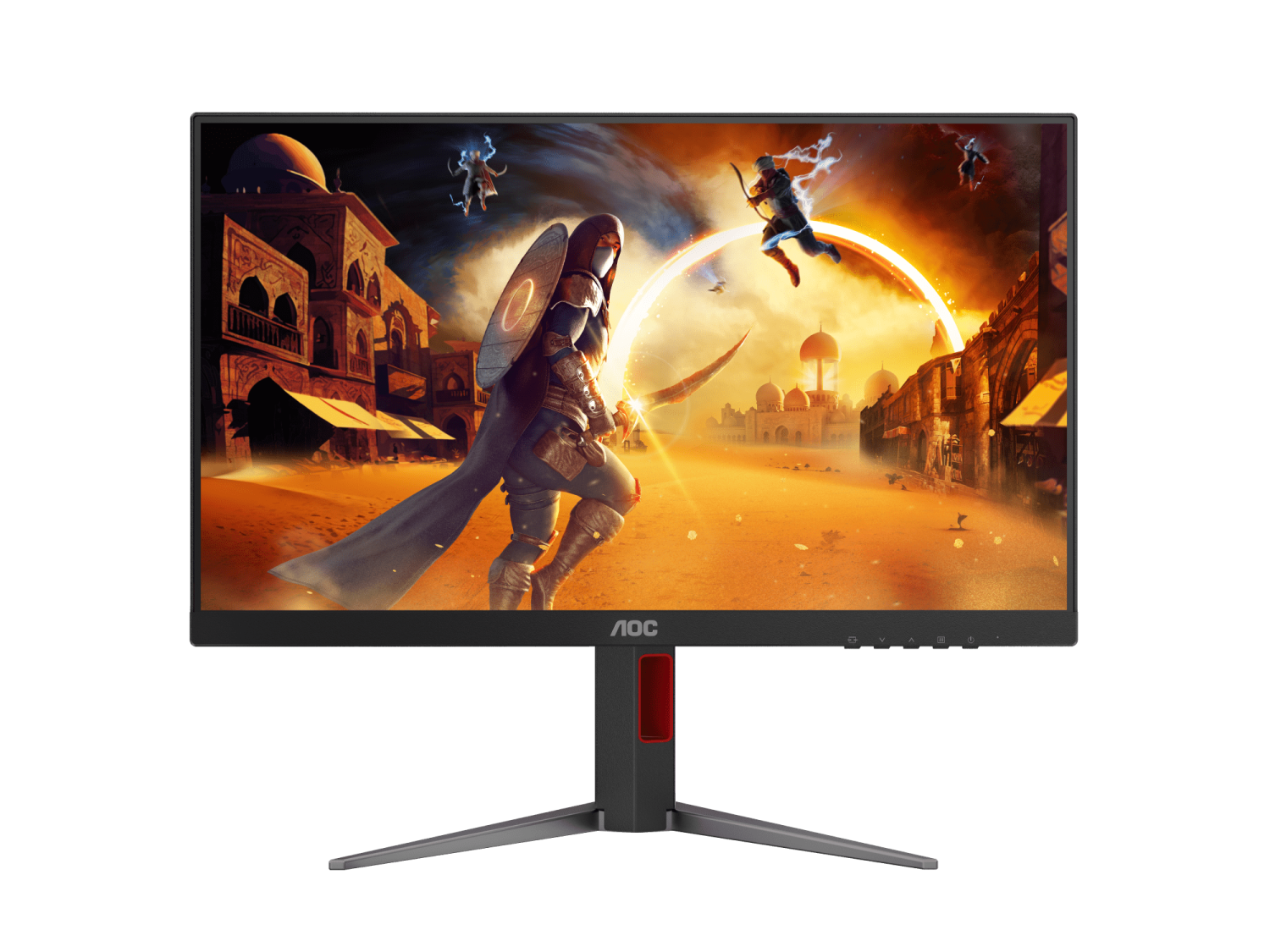 AOC 24G4H/71 23.8INC" Fast IPS Full HD 200Hz 0.3ms HDR10 Adaptive-Sync ( HDMI 2.0 & DP 1.4 ) Adjustable Stand - Black & Red