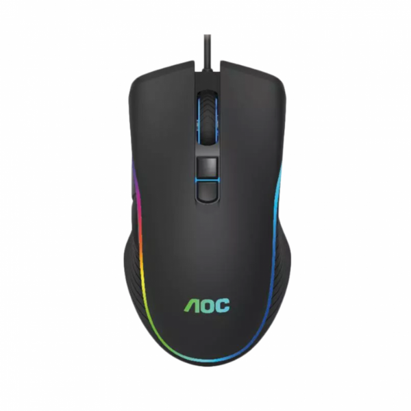 AOC GM100 6 Keys RGB Lighting, 2400 dpi Wired Optical Gaming Mouse