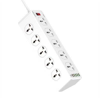 Power Strip SC10610 LDNIO 10 AC Outlets Universal  SC10610 Power Socket PD 20W Fast Charging Smart Power Strips 10 Universal Standard Charging Power Extension