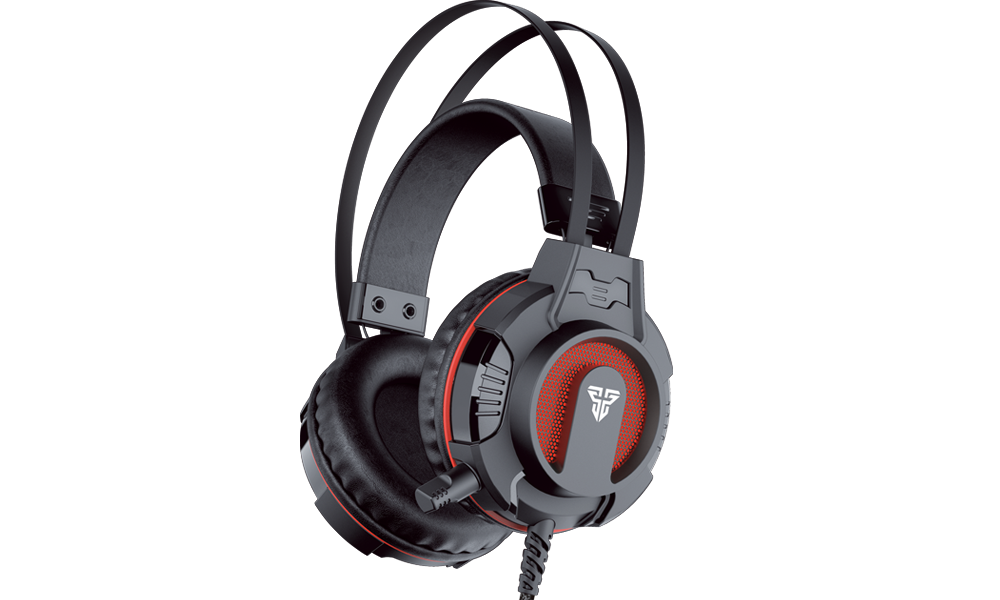 FANTECH HG17s Gaming Headset with Surround Sound USB LED Light Stereo Headphones with Noise Canceling Mic for Laptop/PC Game