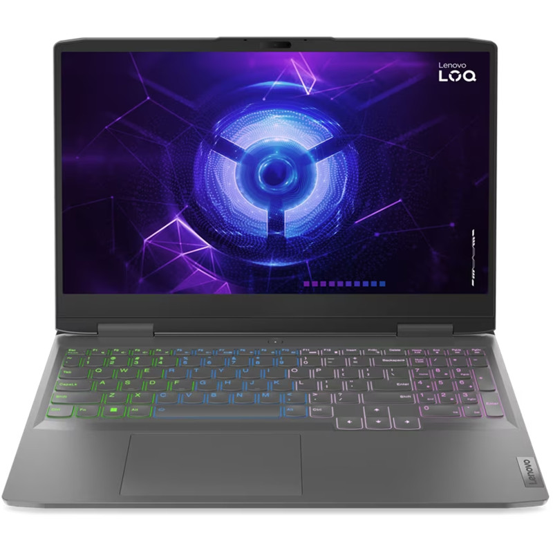 Lenovo LOQ 15IRX9 Intel® 13Th Gen Core™ I7-13650HX, 24GB DDR5 RAM, 512GB NVMe® SSD, Nvidia® Geforce™ RTX 4060 8GB DDR6, 15.6 IPS 1920 x 1080 (FHD) 144Hz, Windows 11  - Grey