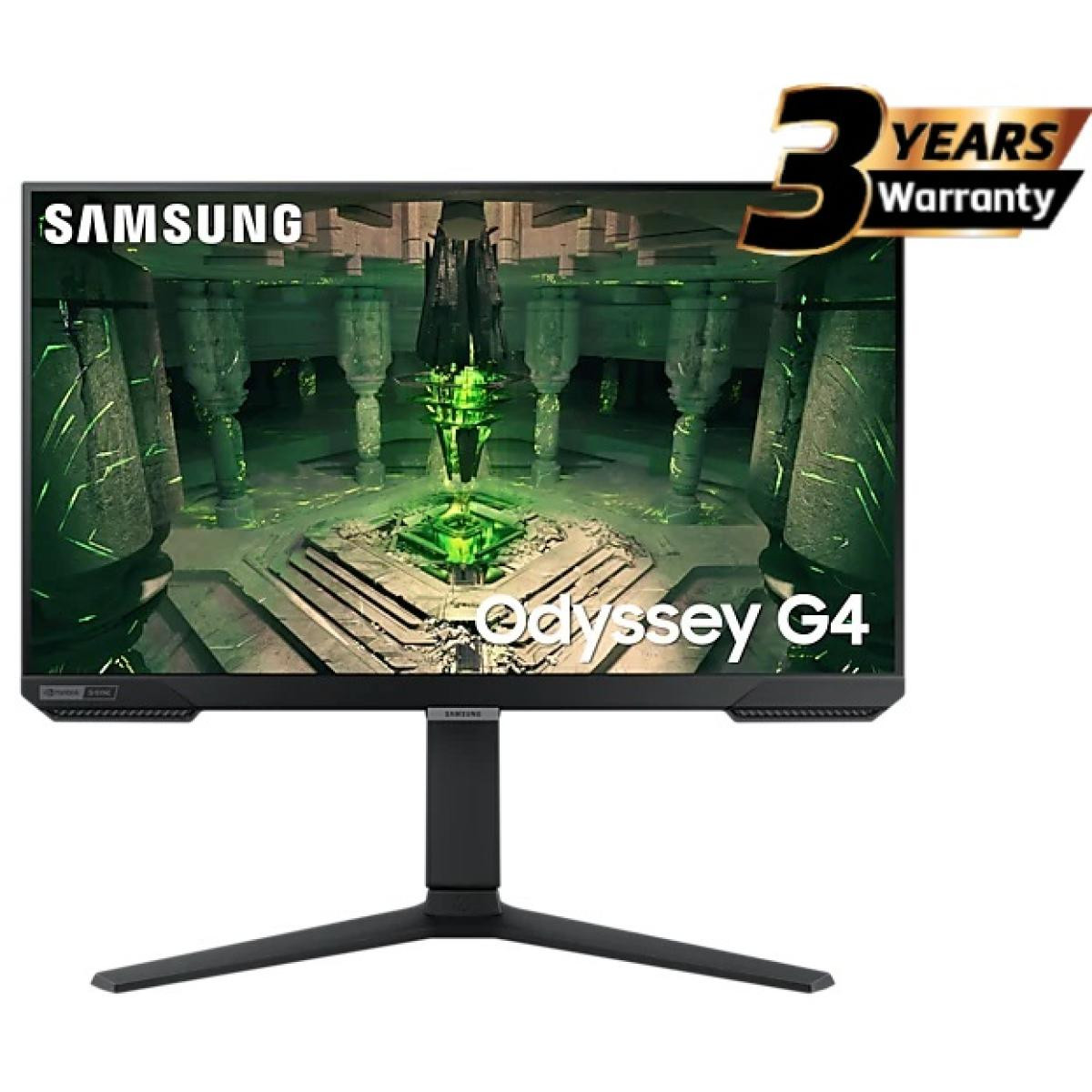 Samsung Odyssey G4 (S27BG402EM) 27" FHD Flat Monitor, IPS, 240Hz, 1ms(GTG), HDR10, 99% sRGB, G-Sync Compatible, UltraWide Game View ,w/ Ergonomic Stand