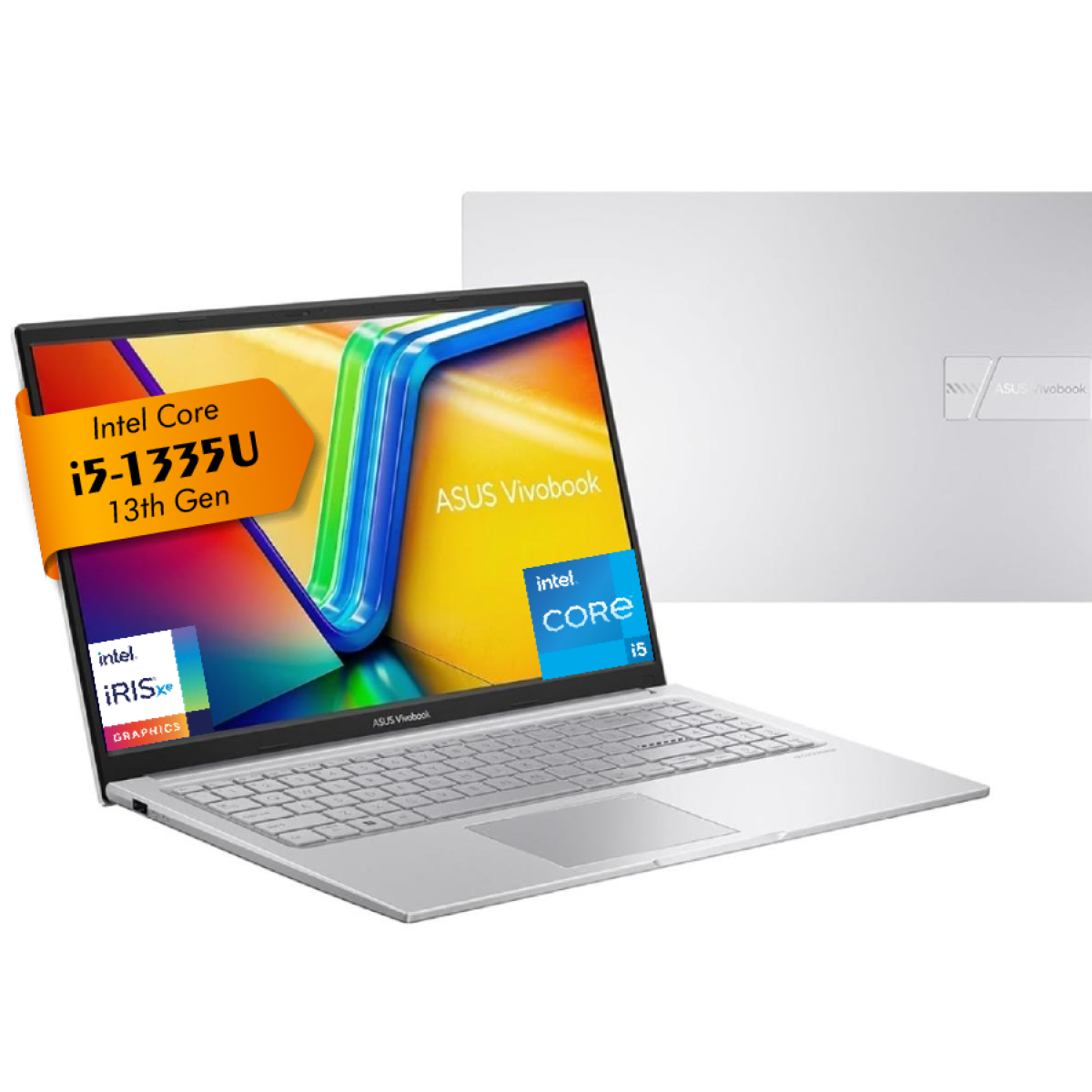 Laptop ASUS Vivobook 15 X1504VA |Intel® Core™ i5-1335U Processor, 16GB DDR4, 512GB SSD | 13th Generation - Cool Silver