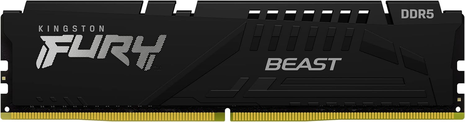 Kingston FURY Beast 16GB 5200MHz DDR5 CL40 Desktop Memory Single Module KF552C40BB-16