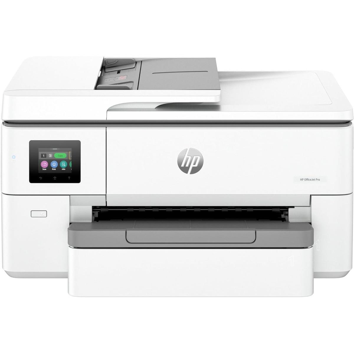 HP OfficeJet Pro 9720 Wide Format All-in-One Printer, Color, Print, Copy, Scan, Wireless, Automatic document feeder, Two-sided printing, Scan to pdf, Touchscreen, Cement Maximum printer media size A3