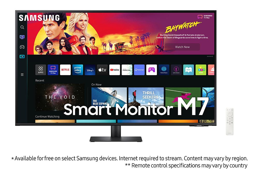 Samsung S43BM700UM 43" 3840 x 2160 (4K) VA 60Hz 4m With 7W Speakers Wide Color Gamut Ultrawide Smart Monitor - Black
