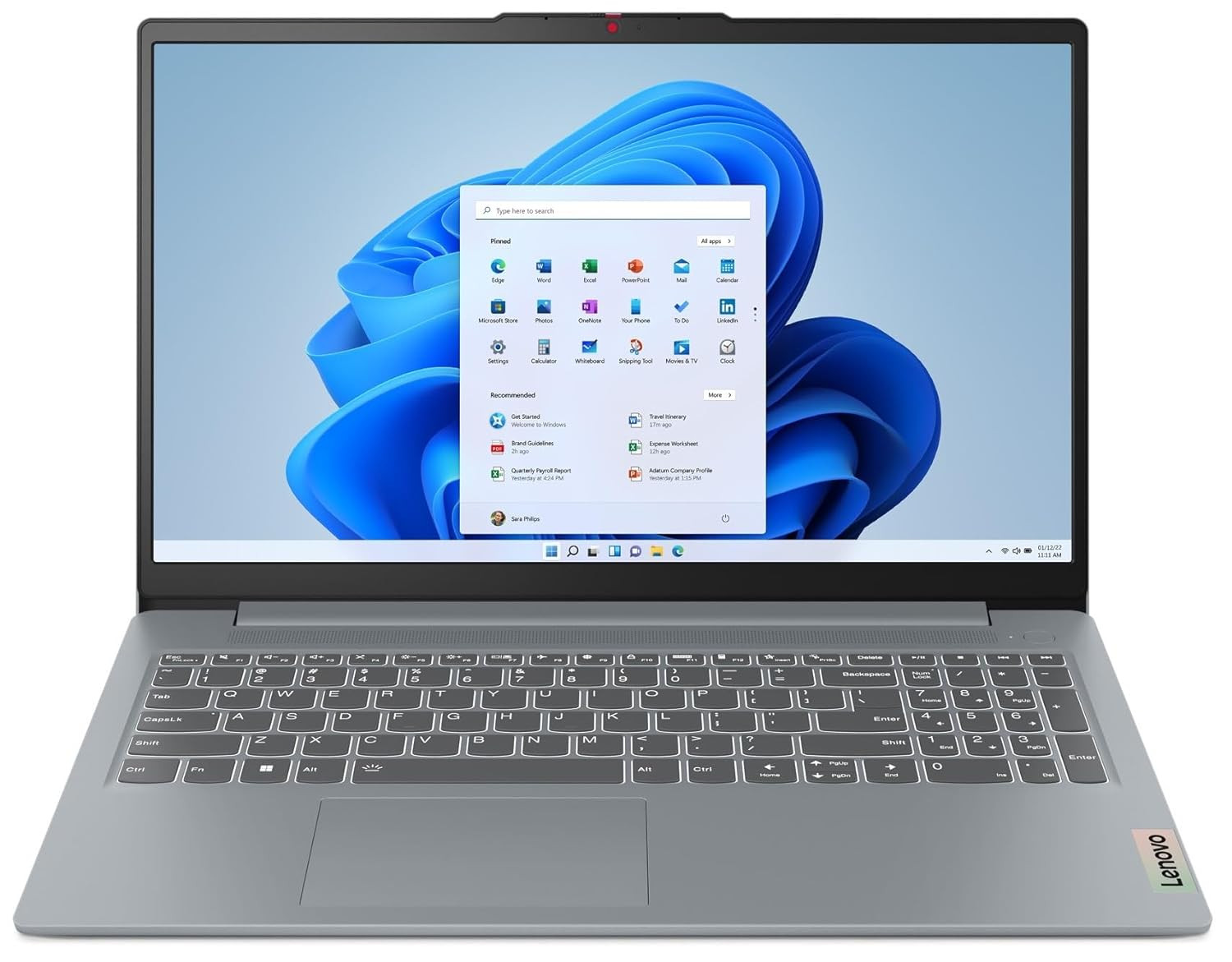 Lenovo IdeaPad Slim 3 15IRU8 Intel® 13Th Gen Core™ I3-1315U, 8GB LPDDR5 RAM, 256GB NVMe® SSD, Intel® UHD™ Graphics, 15.6 1920 x 1080 (FHD), Windows 11 Pro - Arctic Grey