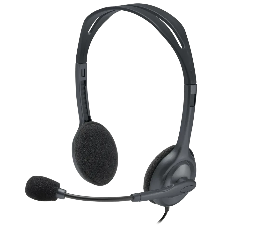 Logitech H111 Wired Headset With Mic- Black product thumbnail 4